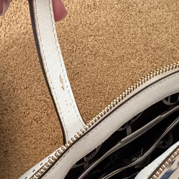 Henri Bendel White and Blue Striped Tote - Picture 7 of 12